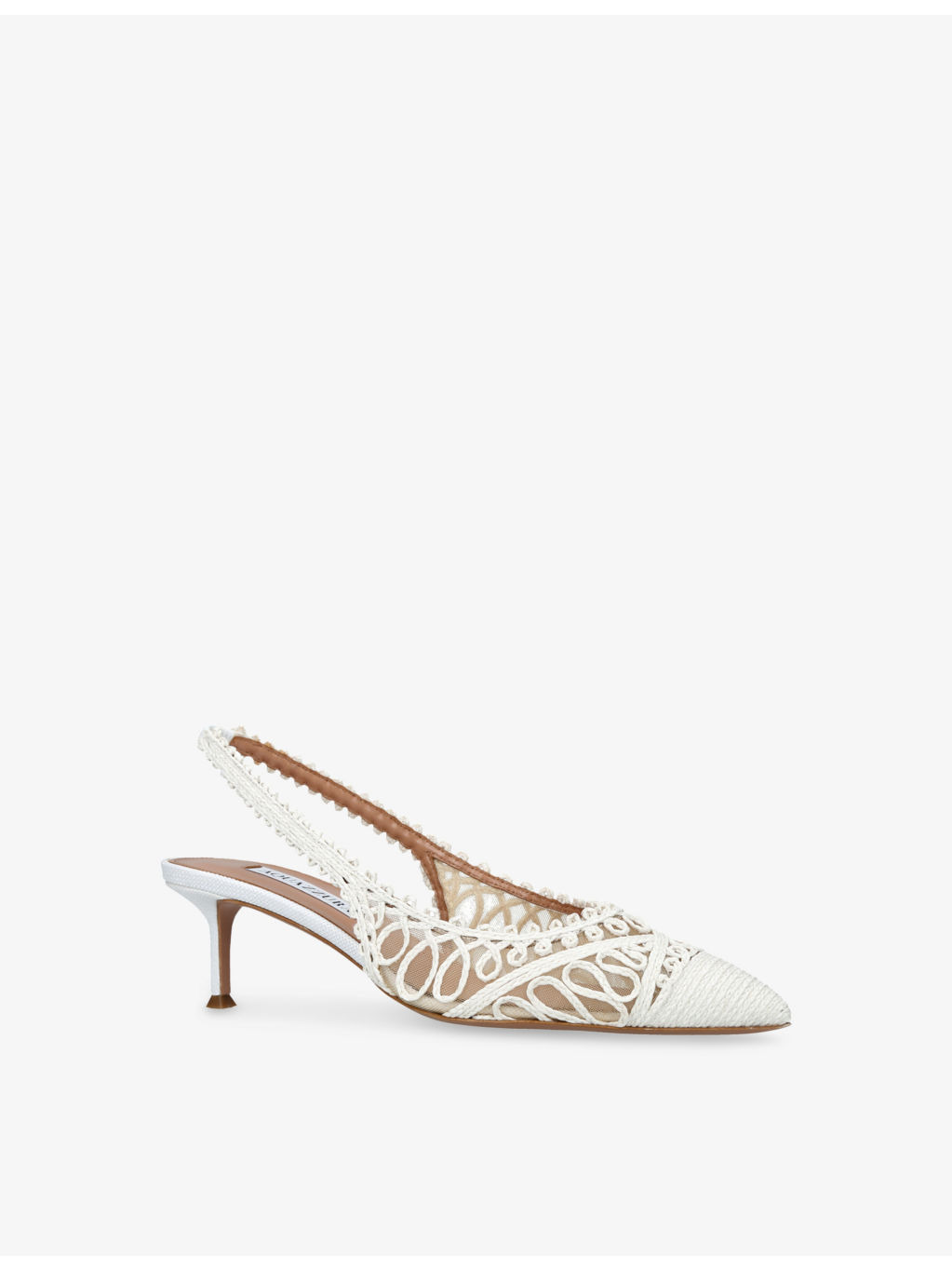 Kahlo 50 Raffia Slingback Courts - 3