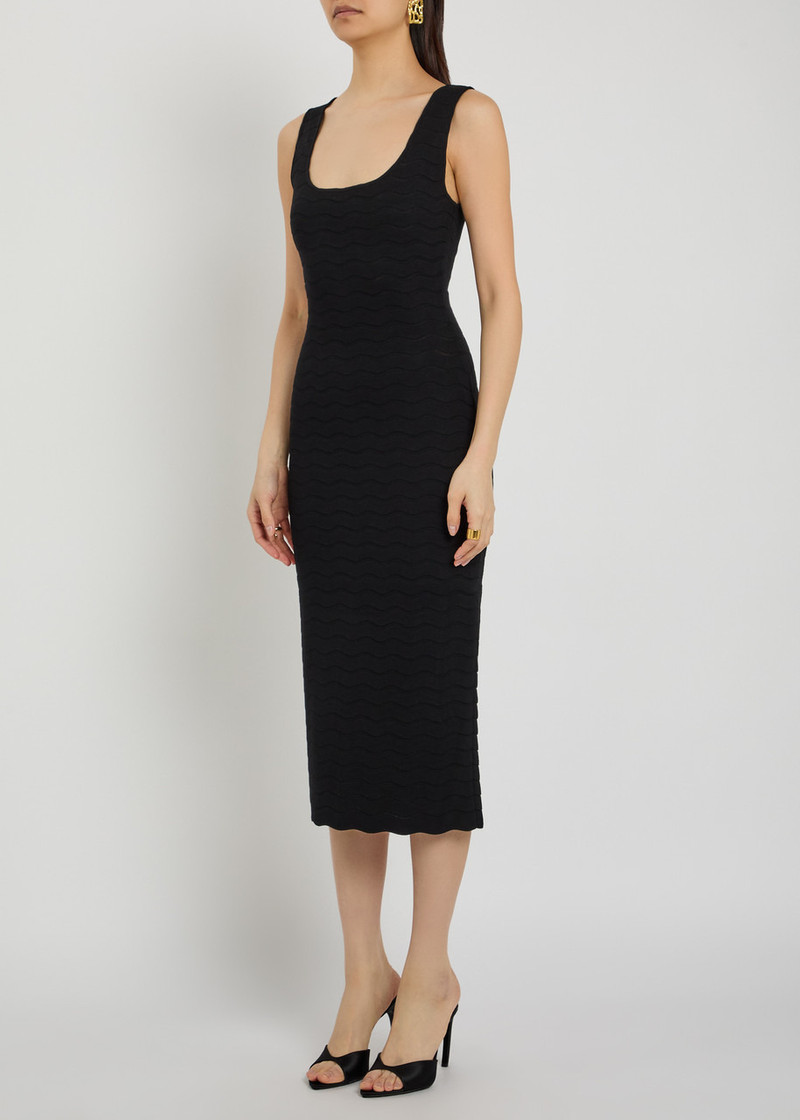 EMPORIO ARMANI Emporio Armani Textured-knit Midi Dress outlook