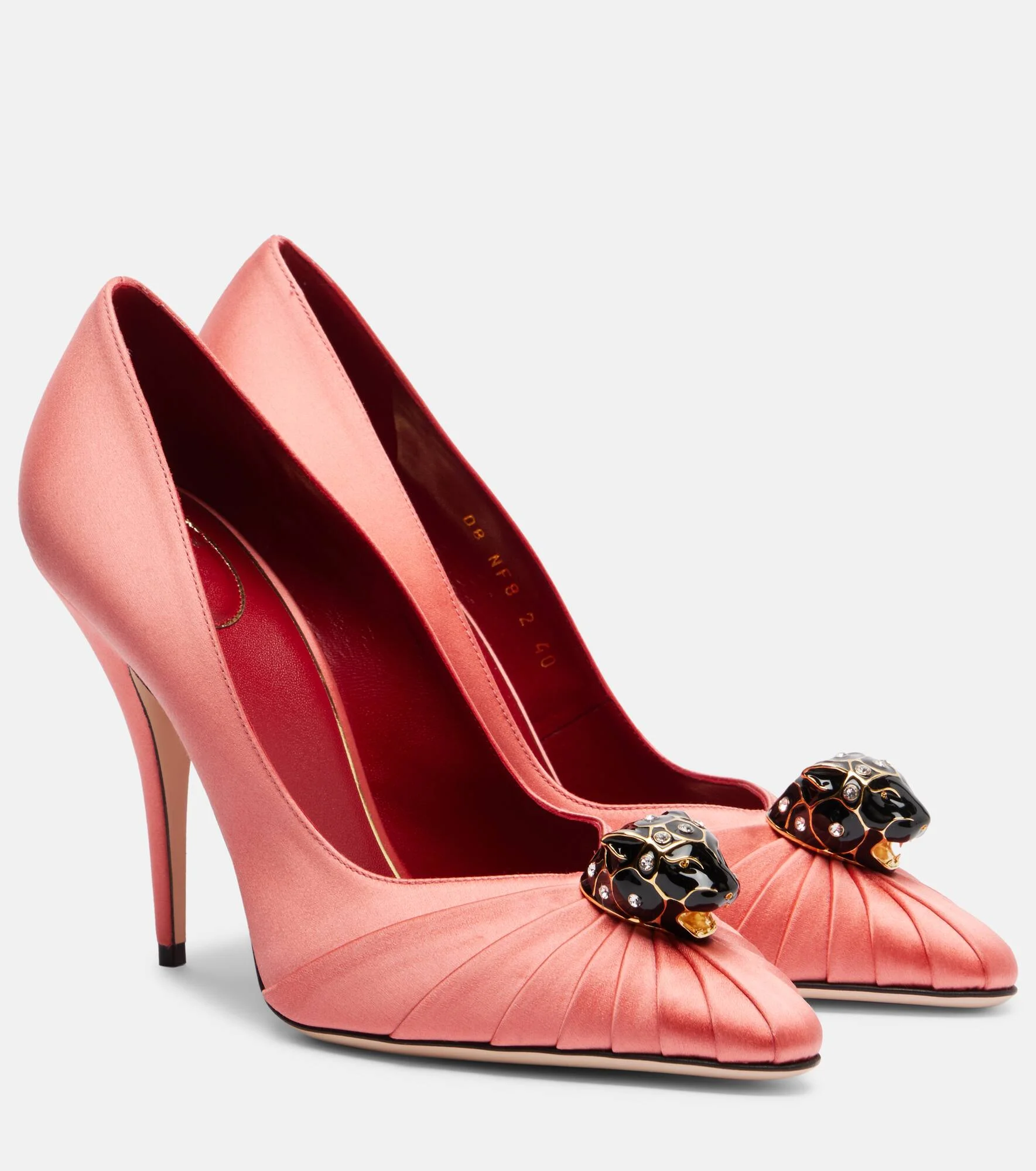 Pas De Chat 105 embellished satin pumps - 1