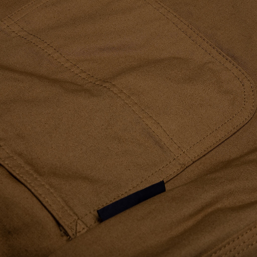 ELASTICATED WAIST UTILITY SHORTS - BEIGE - 5