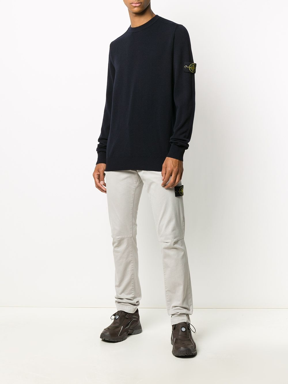 straight leg zipped pocket chinos - 2