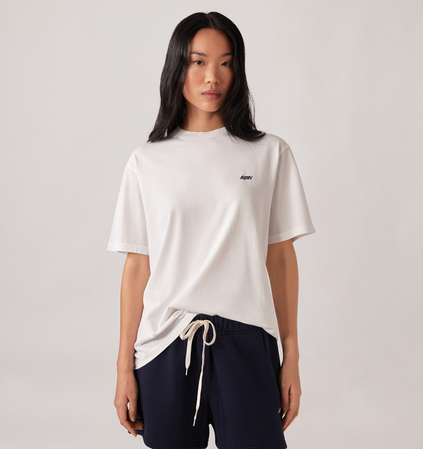 EMBROIDERED AUTRY LOGO TEE WOMAN - 2