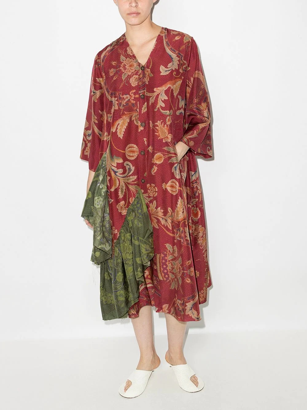 Rosita botanical-print midi dress - 2