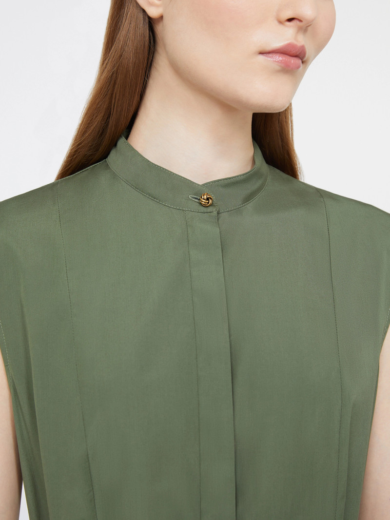 GESTO Cotton poplin circle dress - KAKI 5