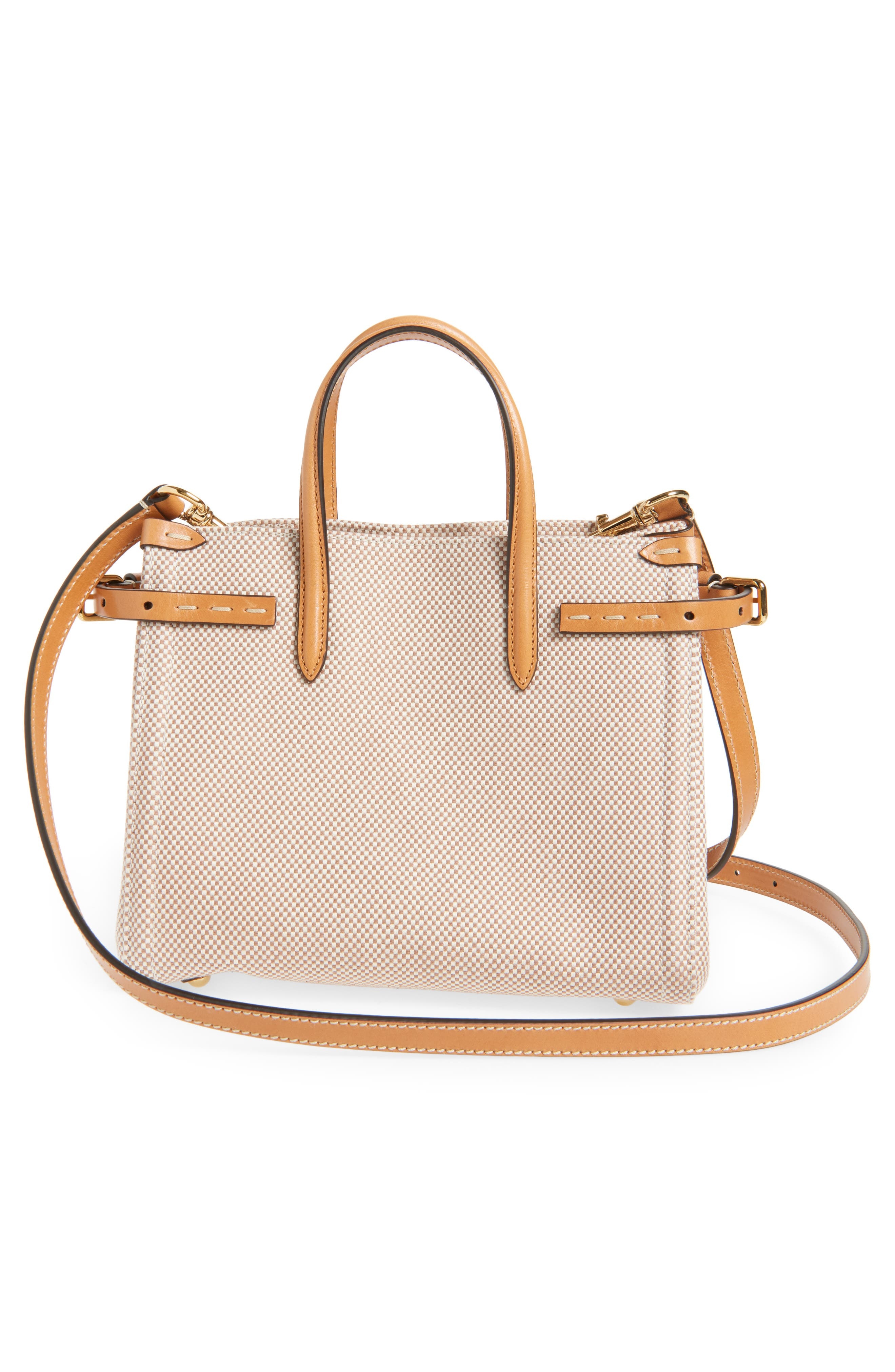 Valentino Garavani Small Antibes Canvas Tote in Camel/Natural at Nordstrom - 4