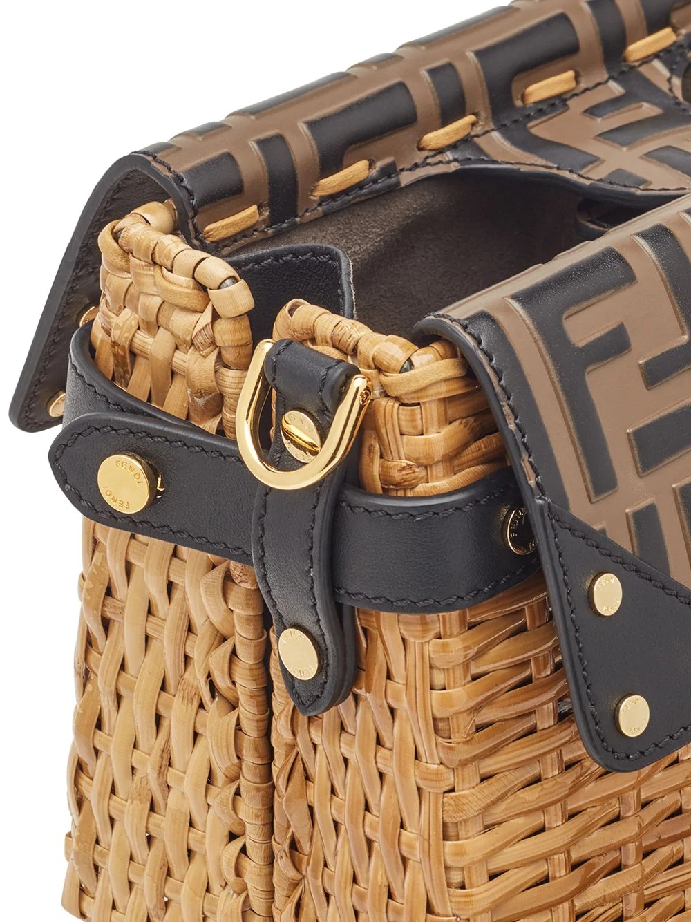 FF mini rattan bag - 4