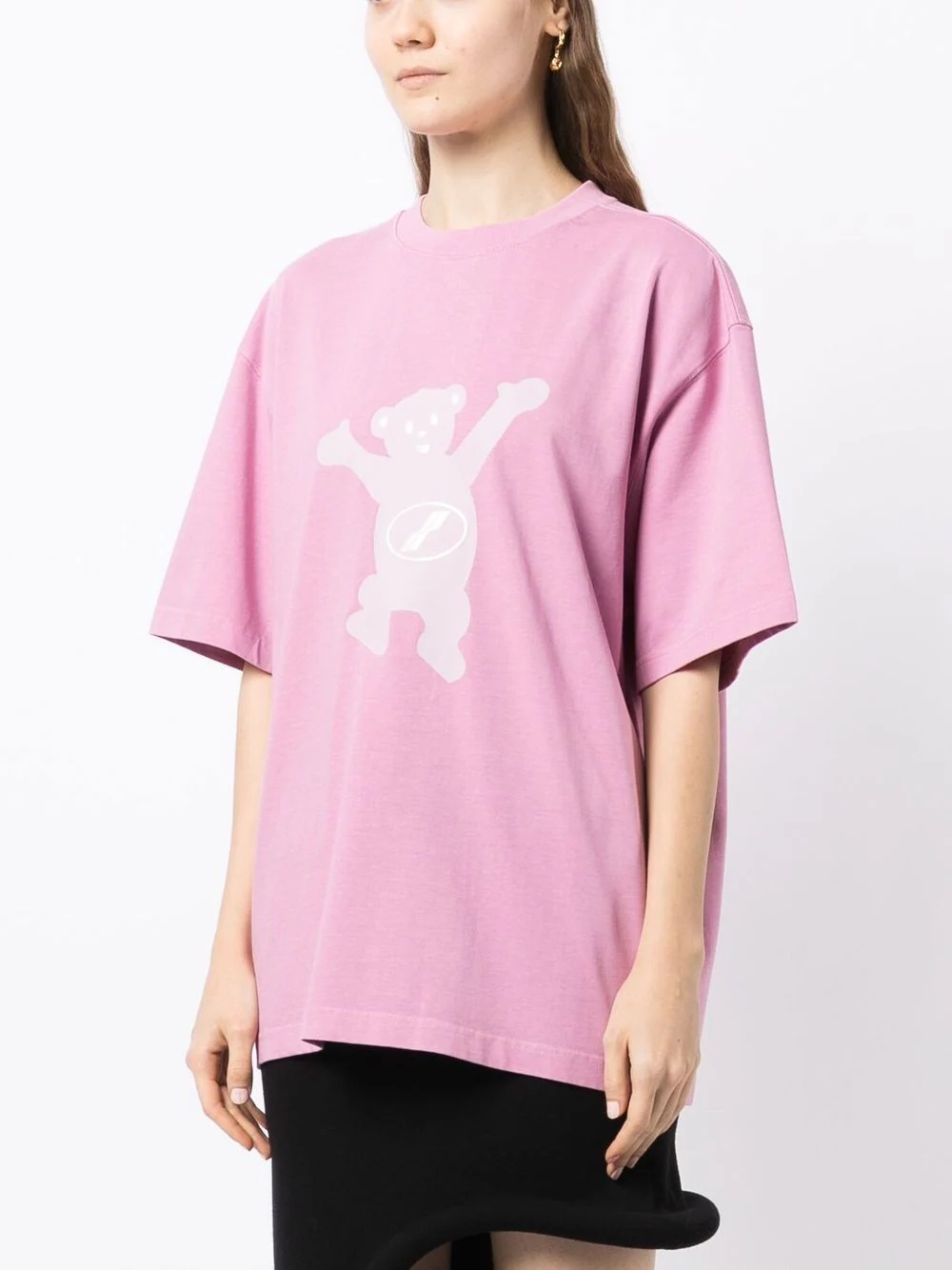 【関税込み】We11done ピンク Teddy Logo Tシャツ We11done Pink Teddy Logo T-Shirt | club21 | REVERSIBLE