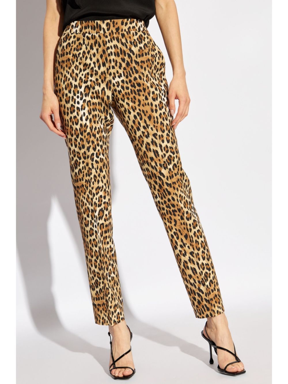 animal-print trousers - 3