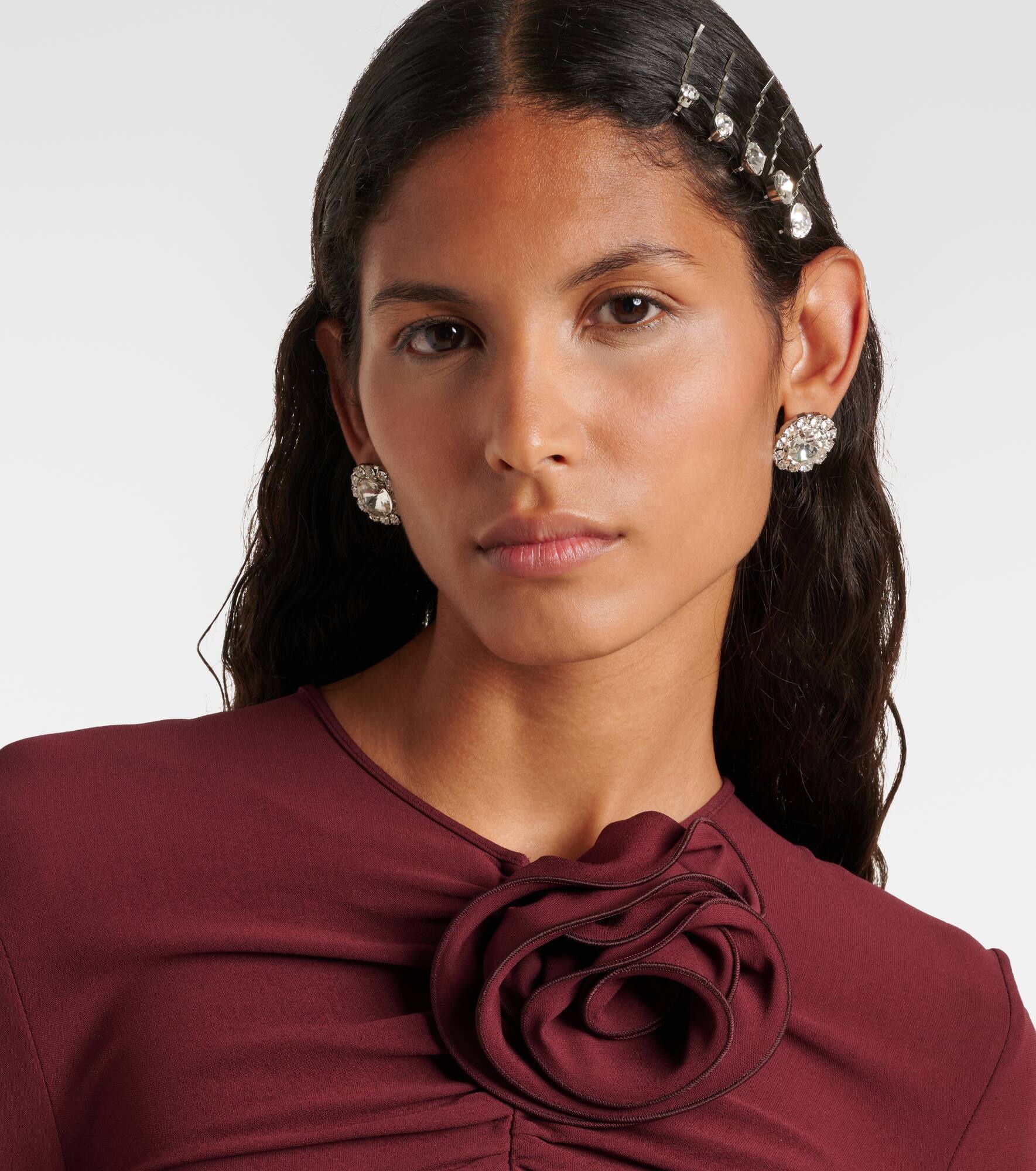 Raquel embellished set of 5 bobby pins - 5