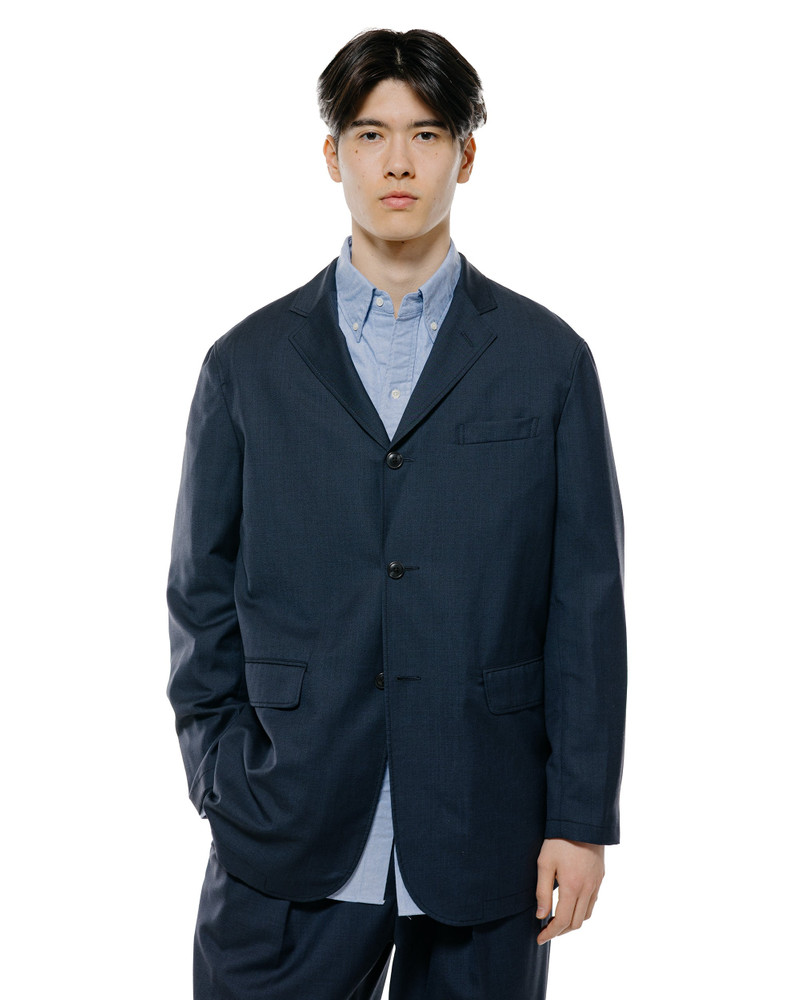 BEAMS PLUS 3B Anywhere(wear) Jacket Wool Navy outlook