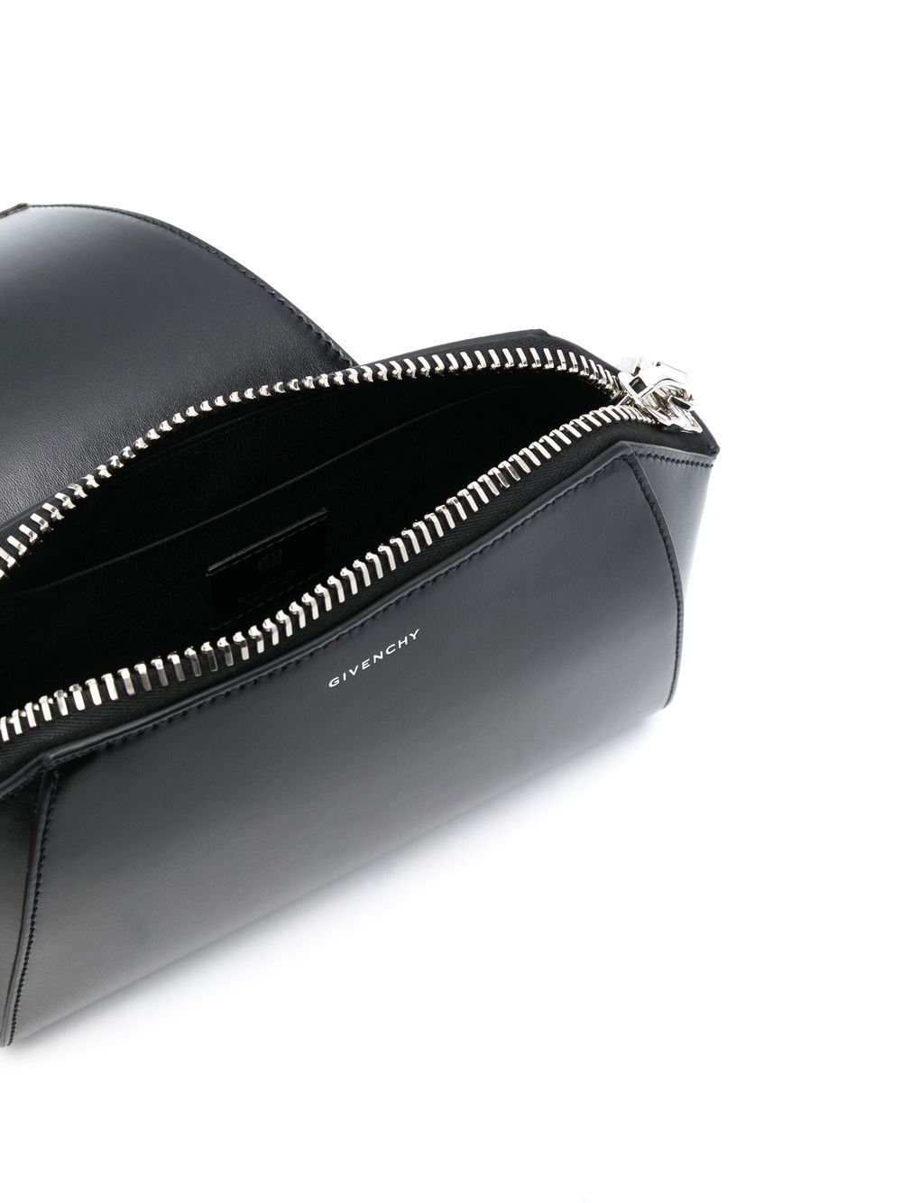 logo-print leather crossbody bag - 5