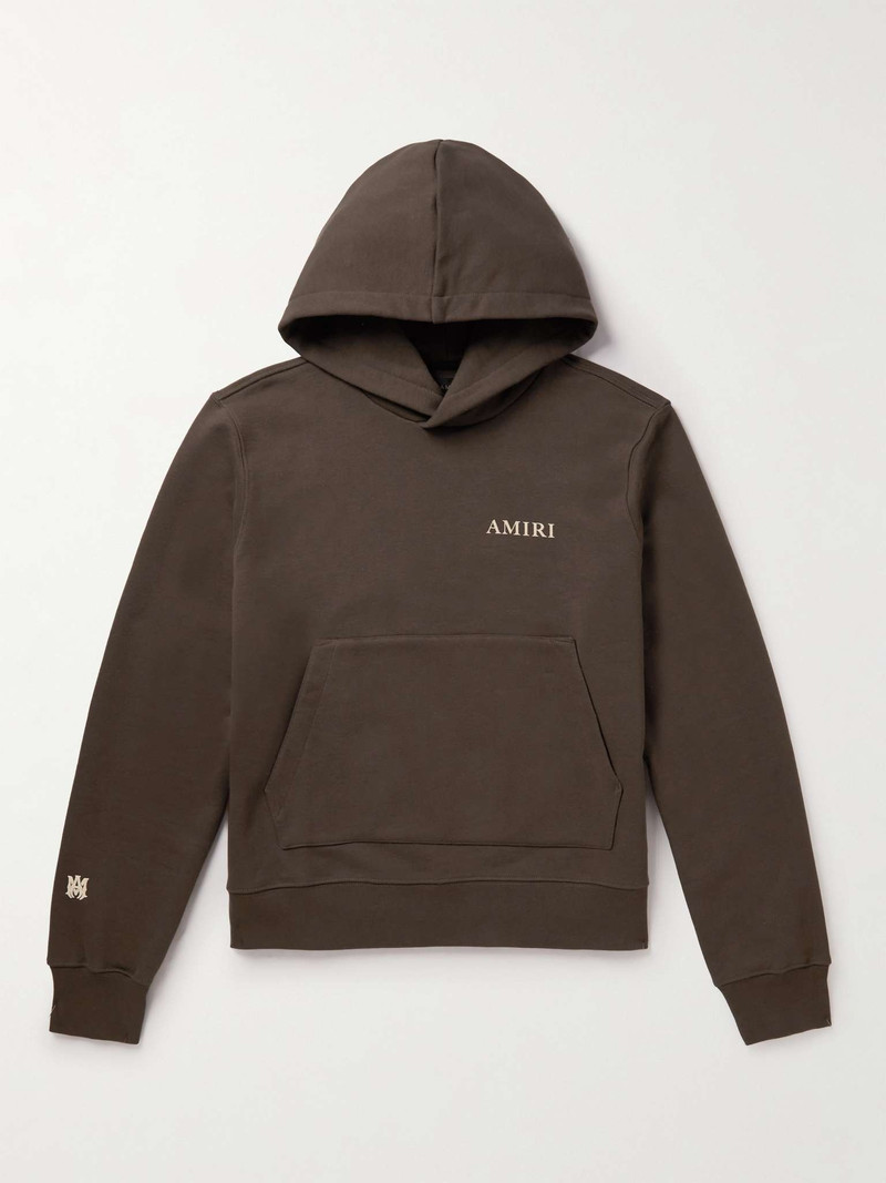 Printed Cotton-Jersey Hoodie 1