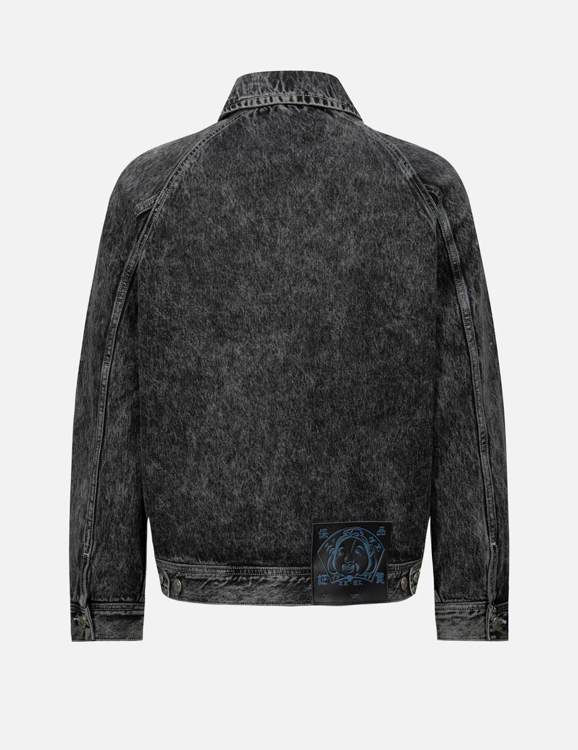 POSTER GRAPHIC AND SEAGULL PRINT LOOSE FIT DENIM JACKET - 2