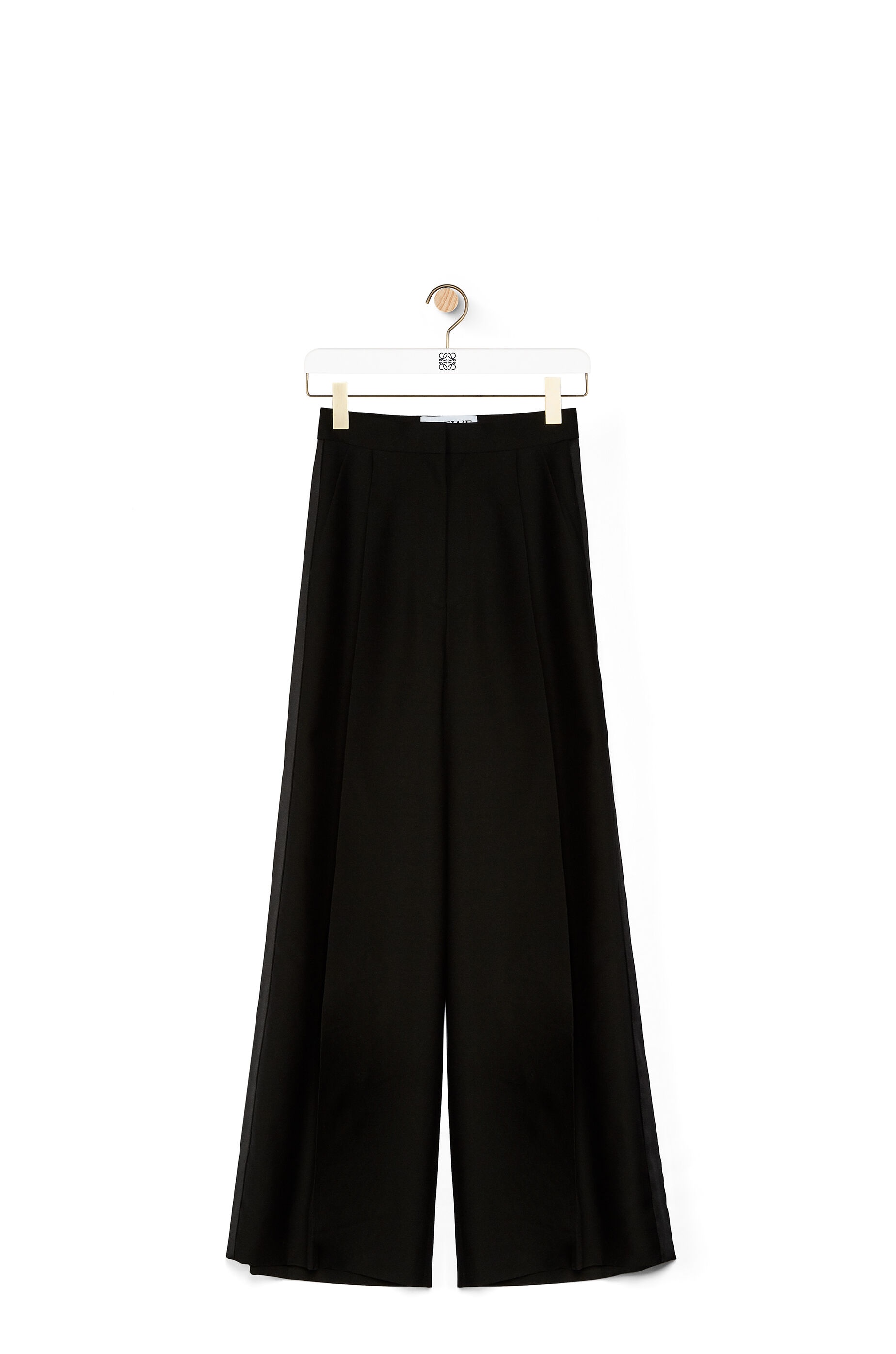 High waisted tuxedo trousers in wool - 1