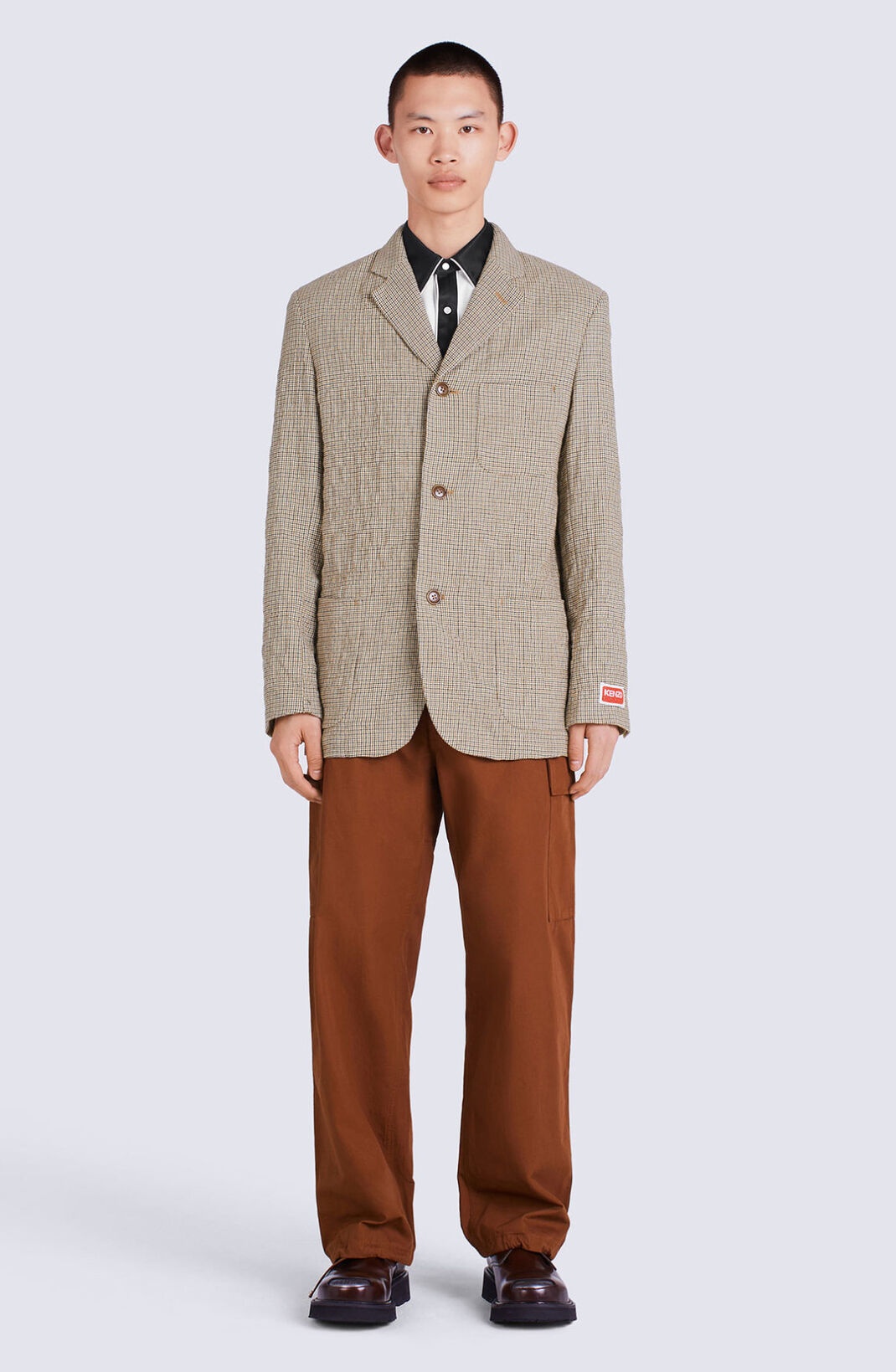 Checked suit jacket - 2