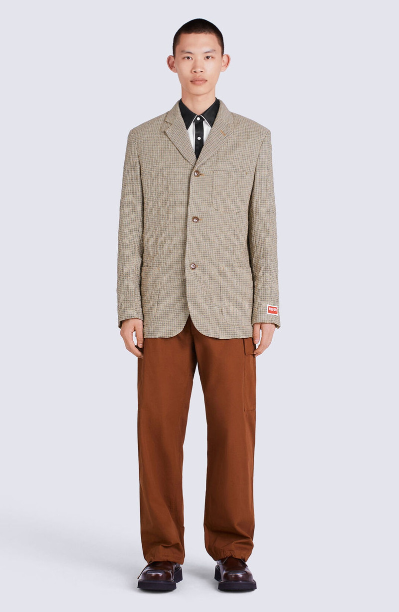 KENZO Checked suit jacket outlook