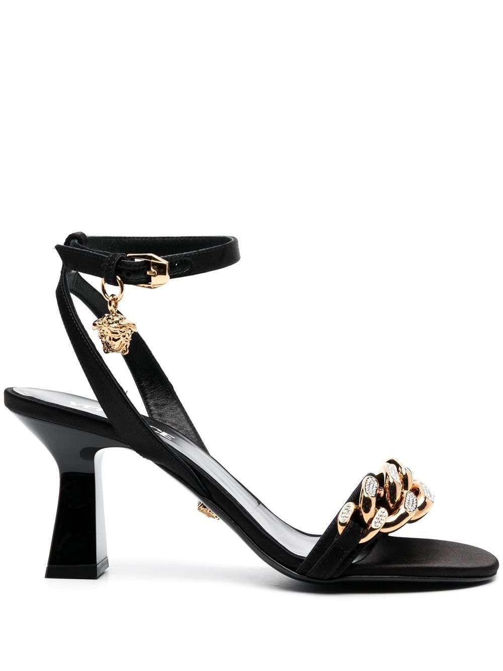 Medusa chain mid-heel sandals - 1