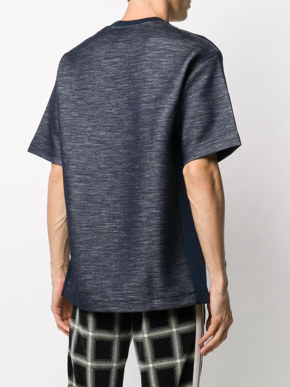 contrast side panel T-shirt - 5