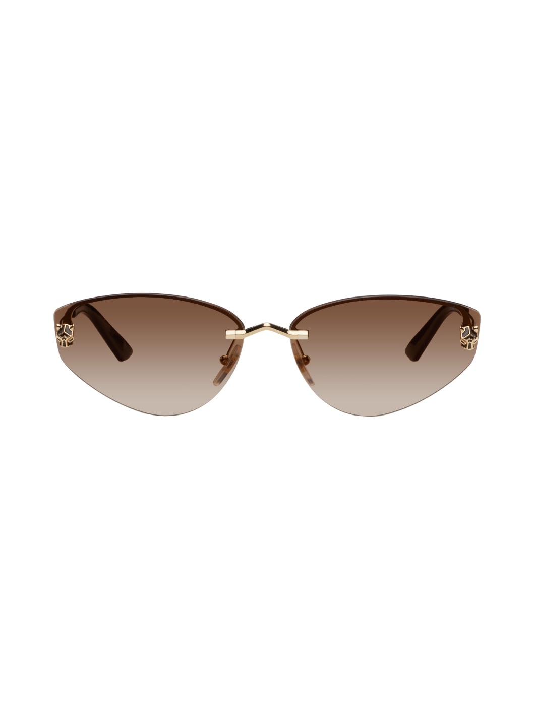 Gold Cat-Eye Sunglasses - 1