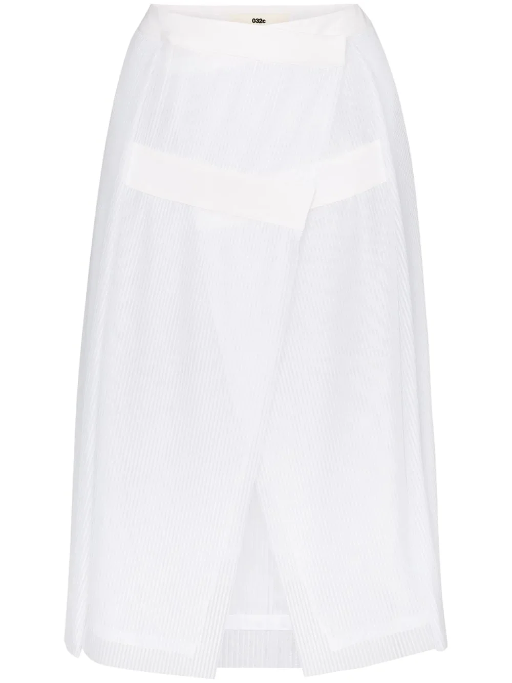 plissé pleated wrap skirt - 1