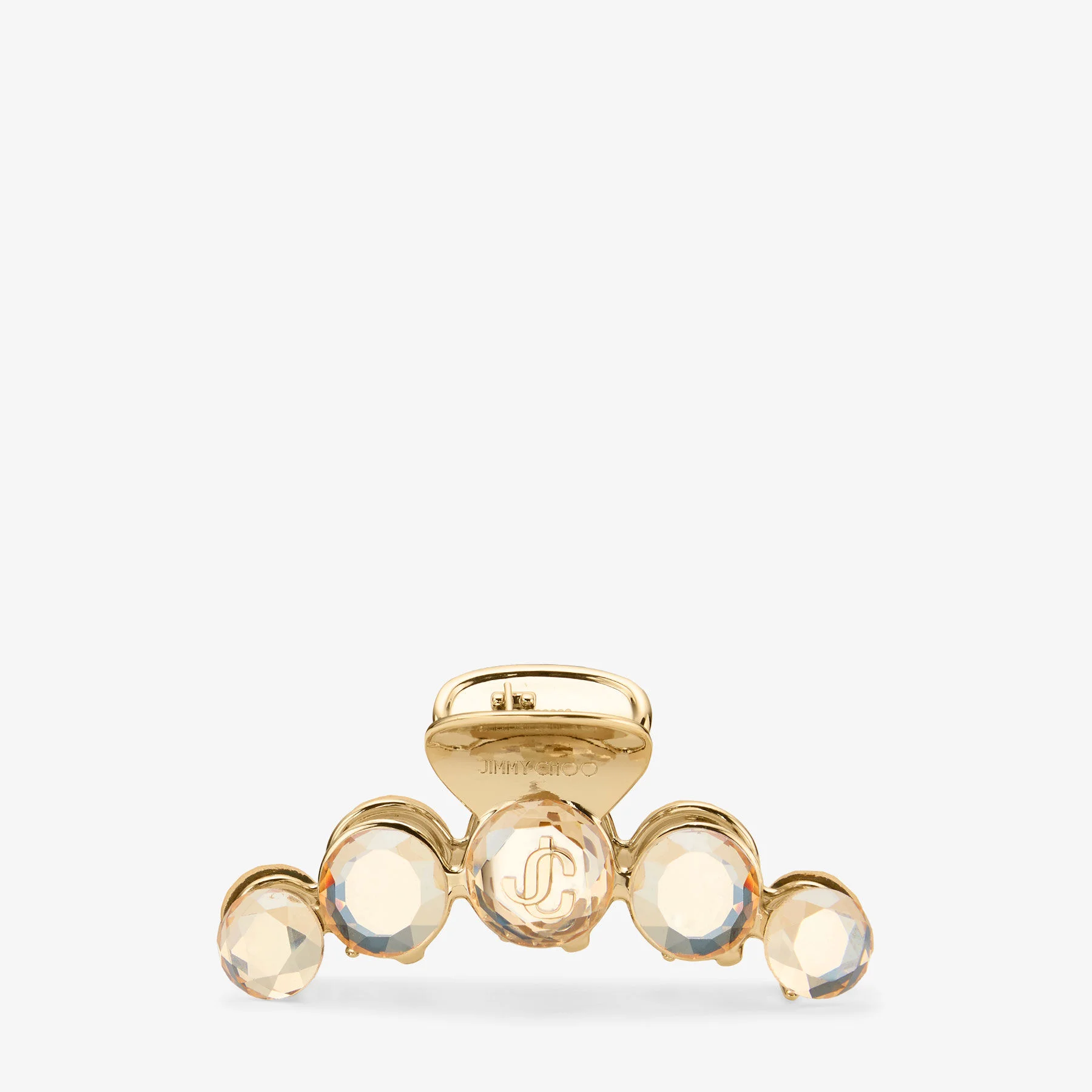 Claw Hair Clip Gold-Finish Crystal Claw Hair Clip - 1