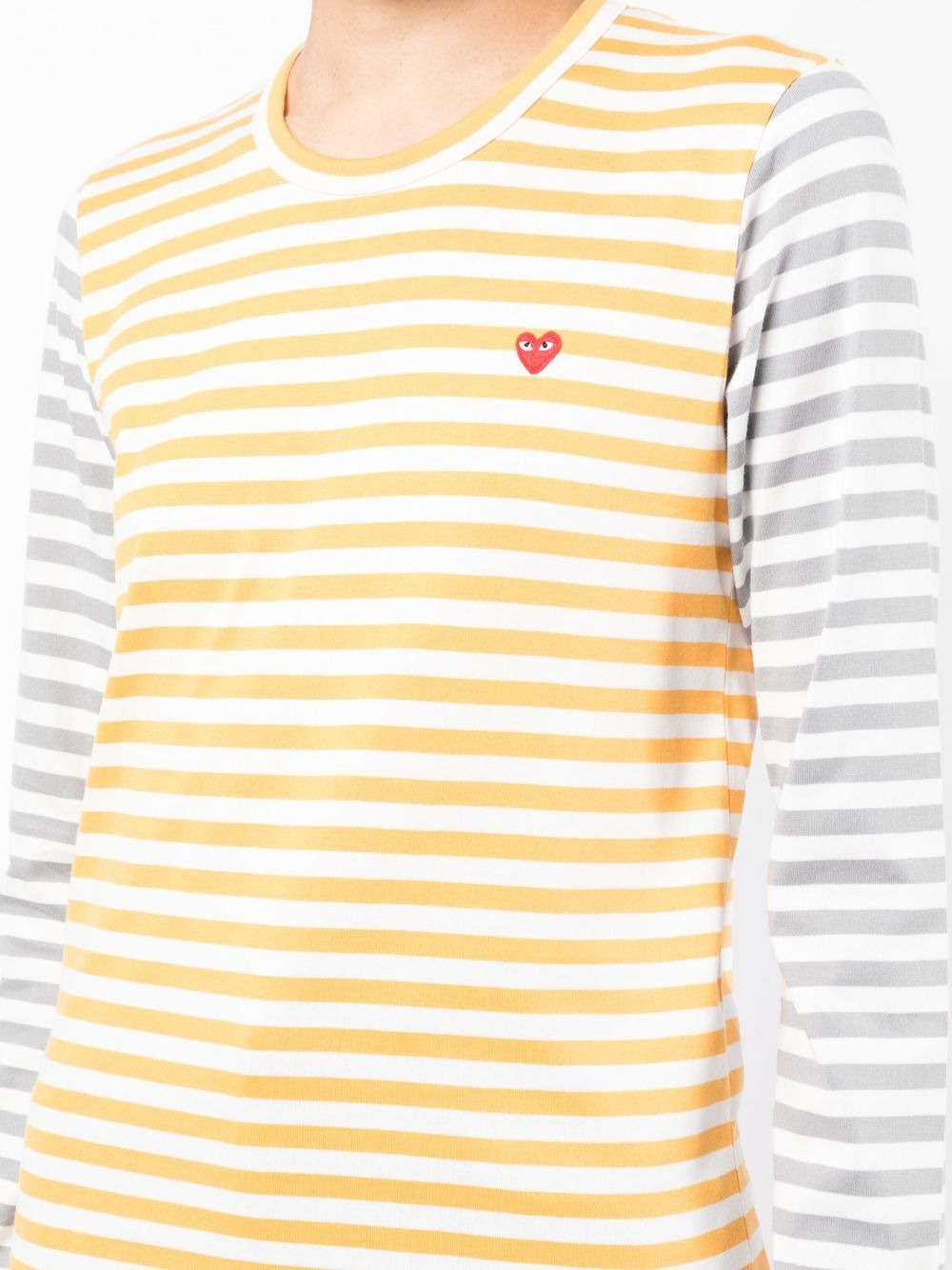 bi-colour long-sleeve T-shirt - 5