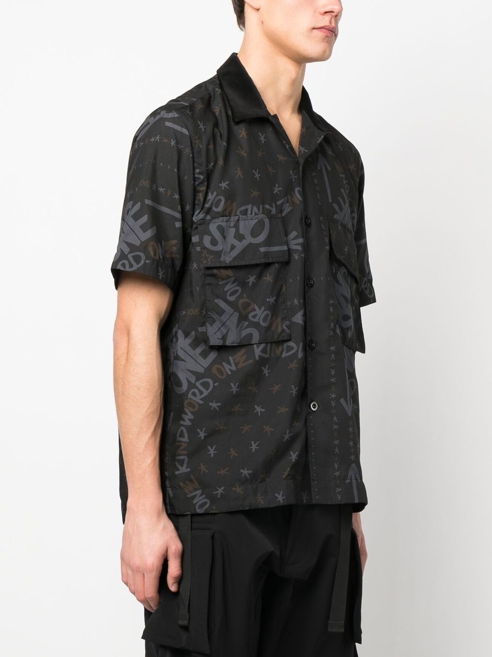 graphic-print short-sleeve shirt - 3