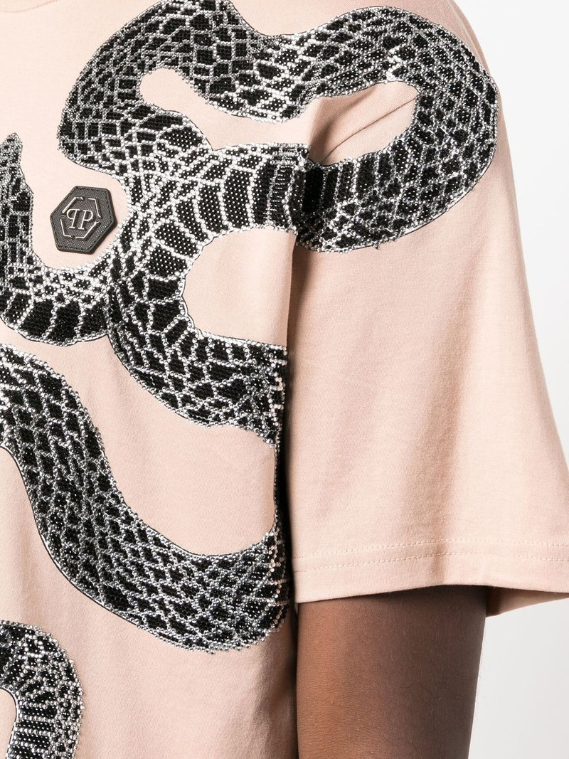 embellished snake-print T-shirt 5