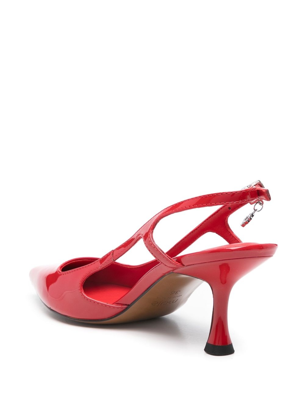 70mm patent- leather slingback pumps - 3