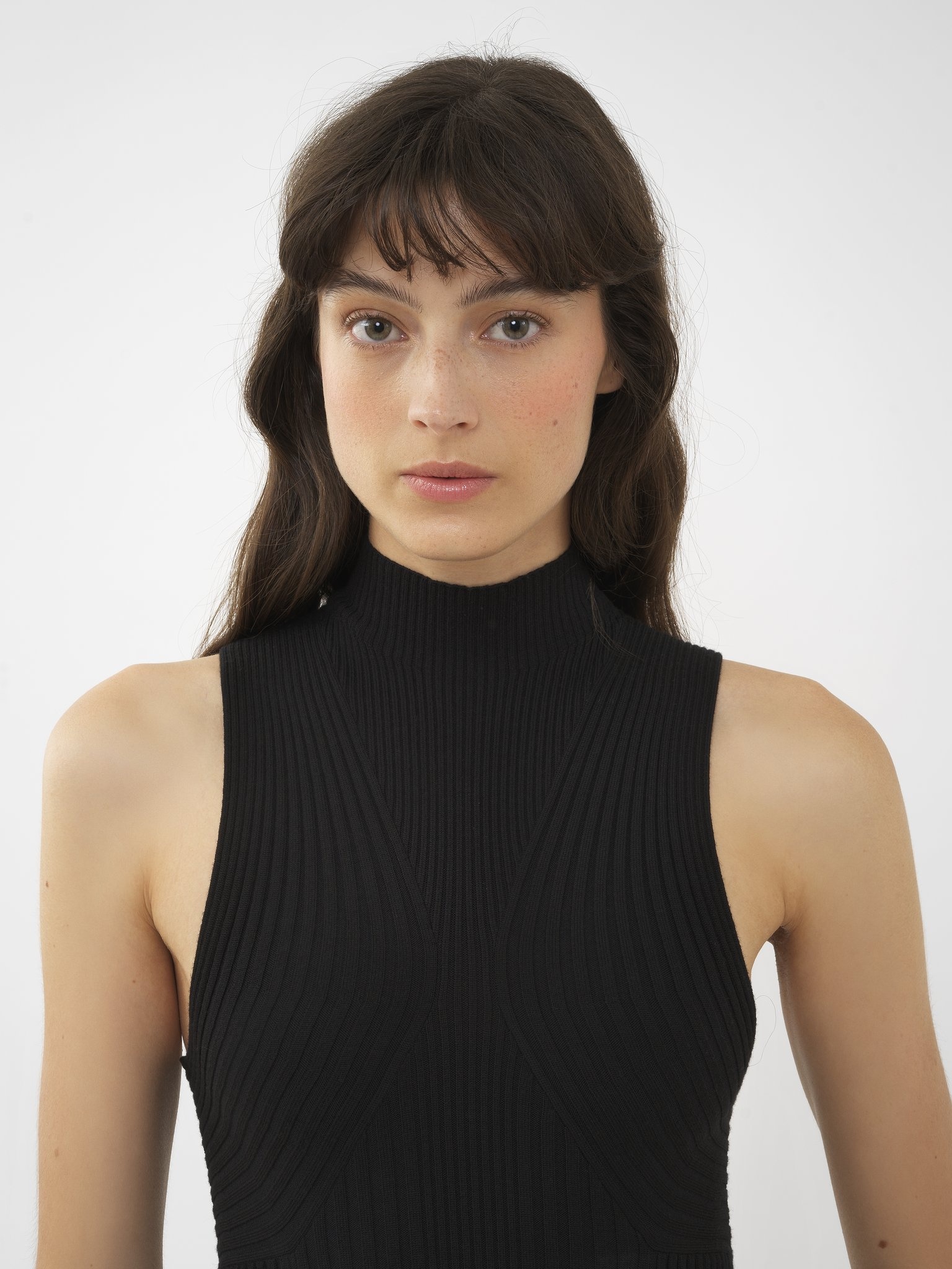 MOCK-NECK MINI DRESS - 6