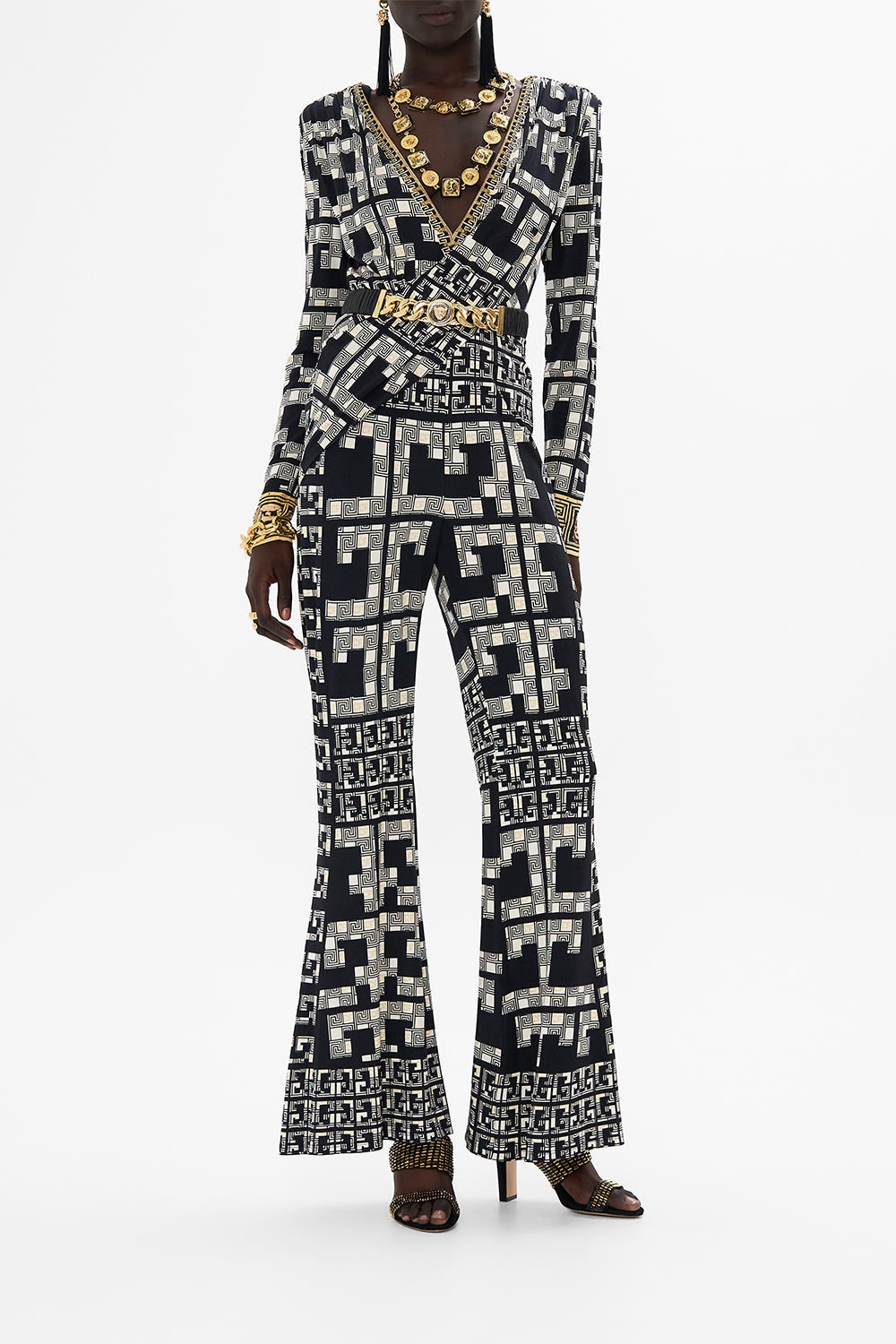 LEOPARD BUTTON ELASTIC BELT - 3