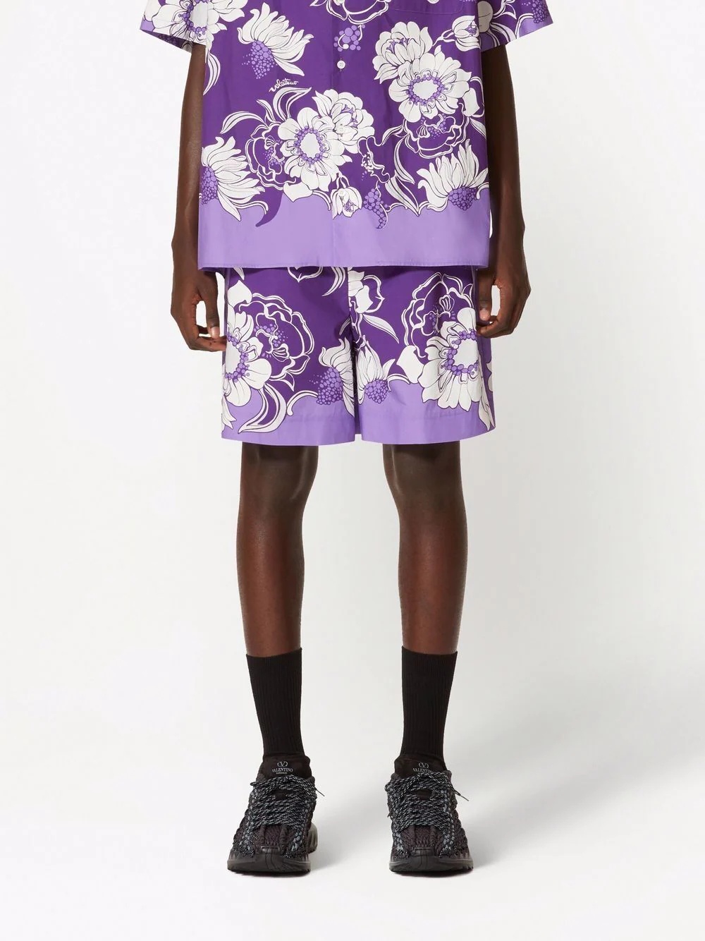 floral pattern shorts - 3