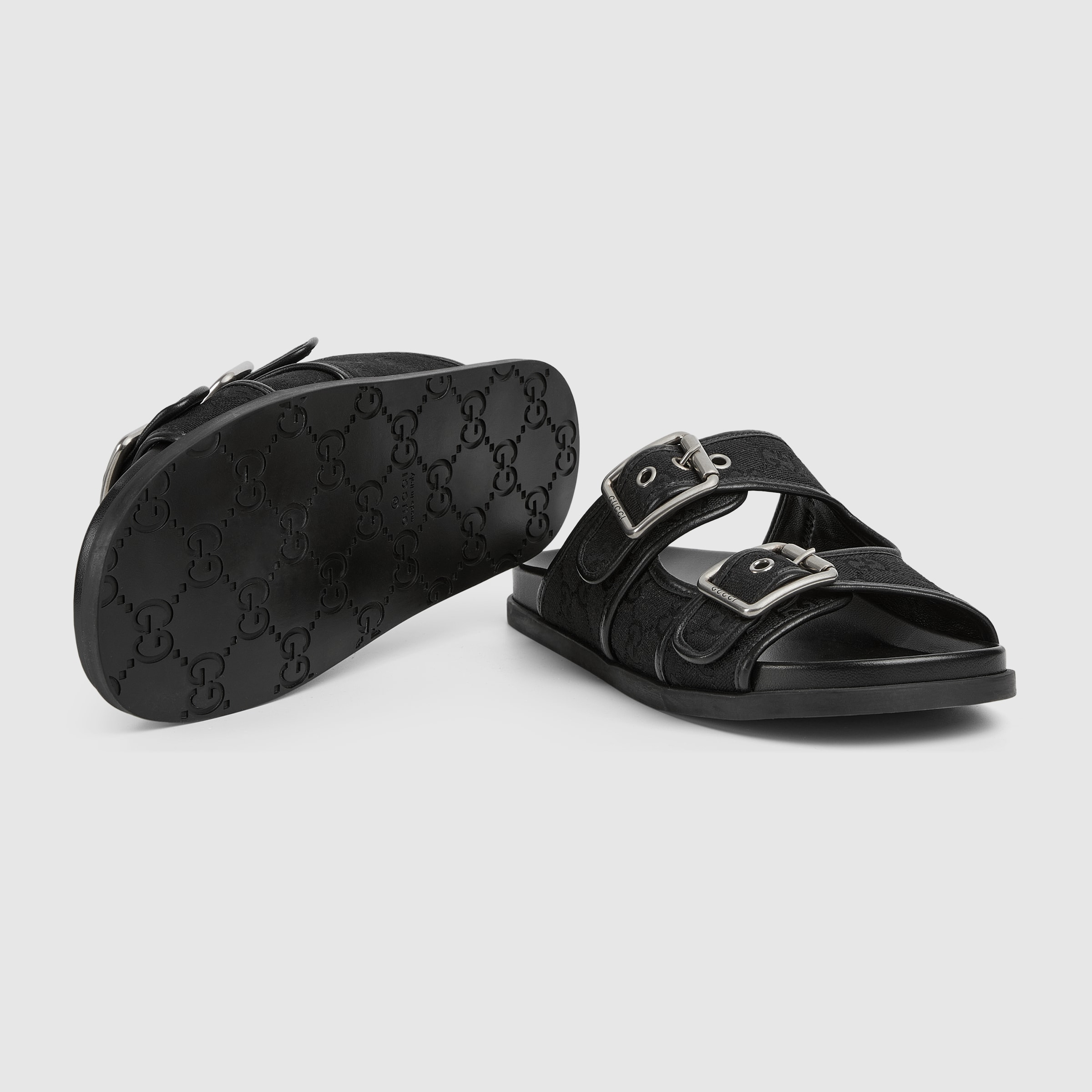 Men's slide sandal with buckles - 7