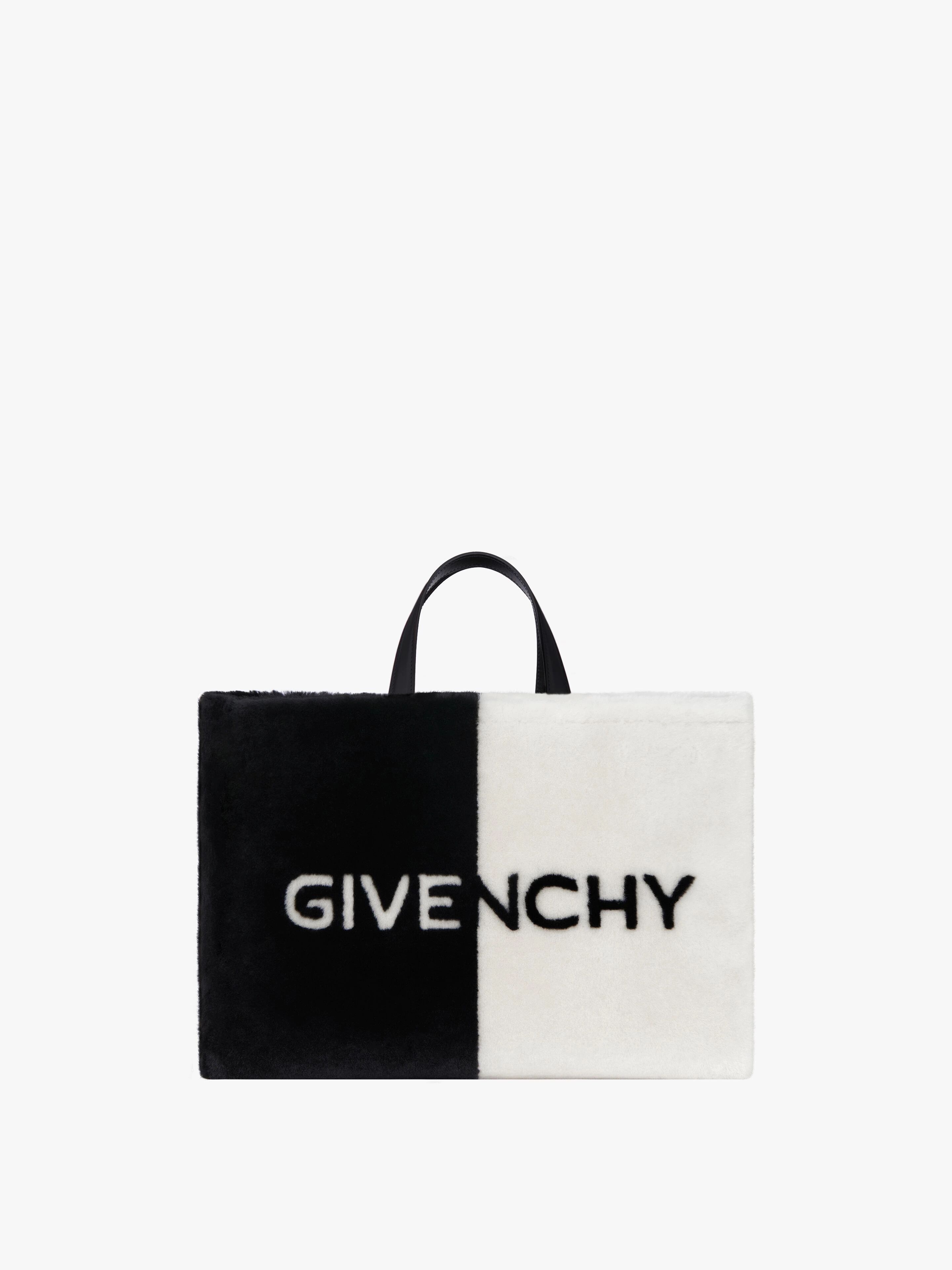 MEDIUM G TOTE SHOPPING BAG IN SHEARLING - 1
