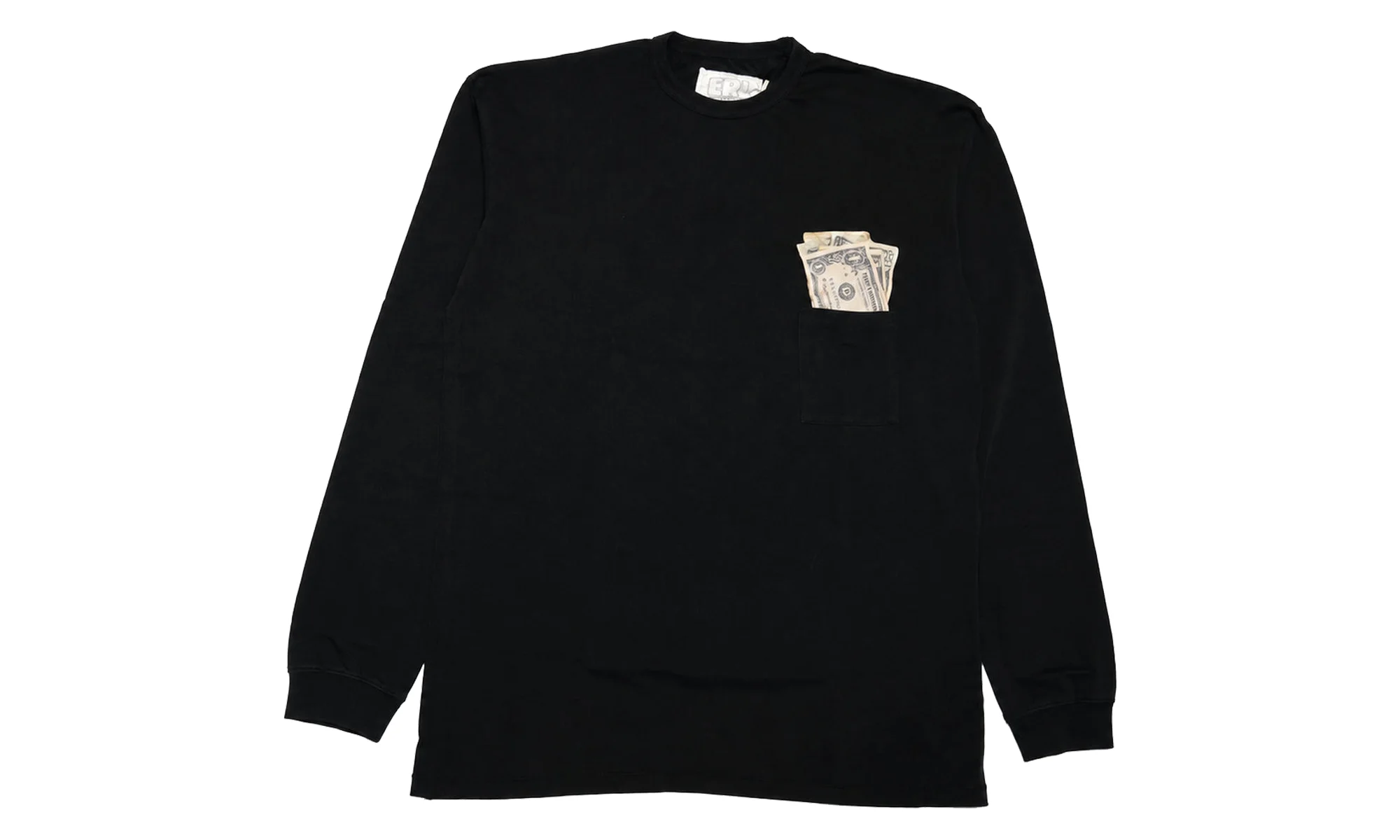 Money Long-Sleeve Tee "Black" ERL13T006 BLACK - 1