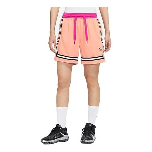 (WMNS) Nike Fly Crossover Embroidered Logo Colorblock Lacing Sports Shorts Pink DH7326-824 - 1