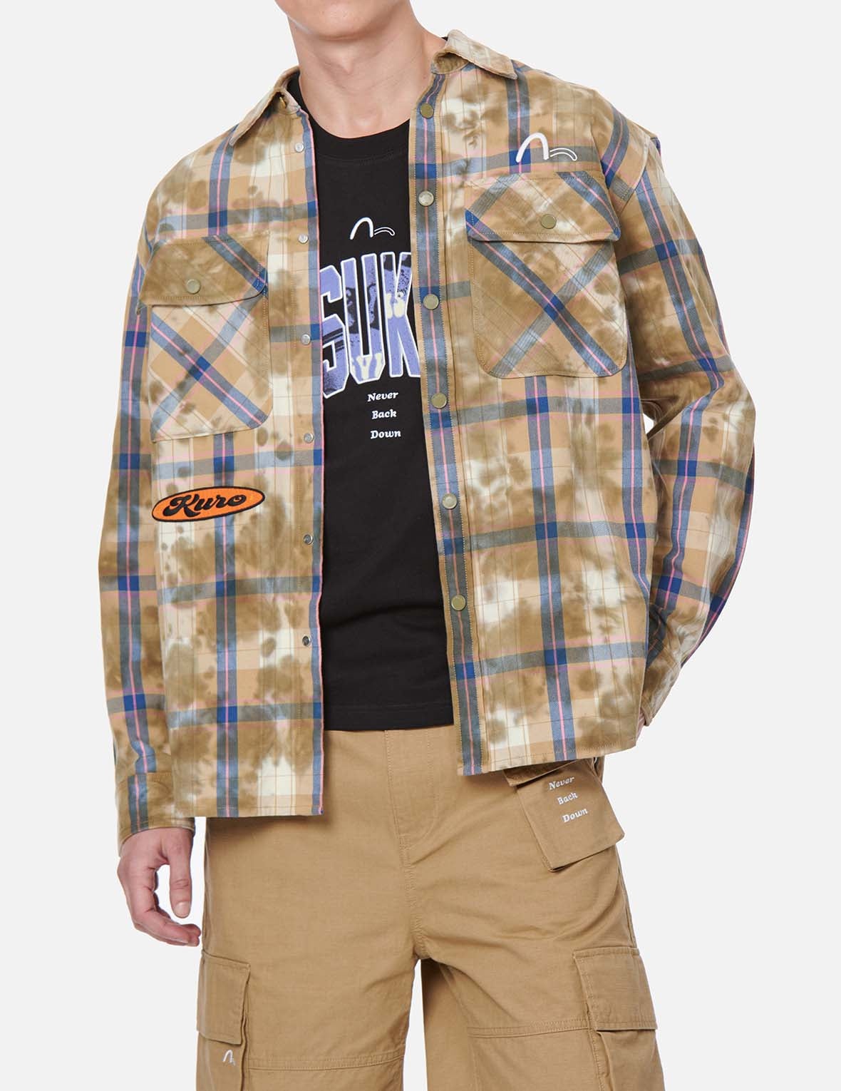 Tie-dyed Check Shirt - 8