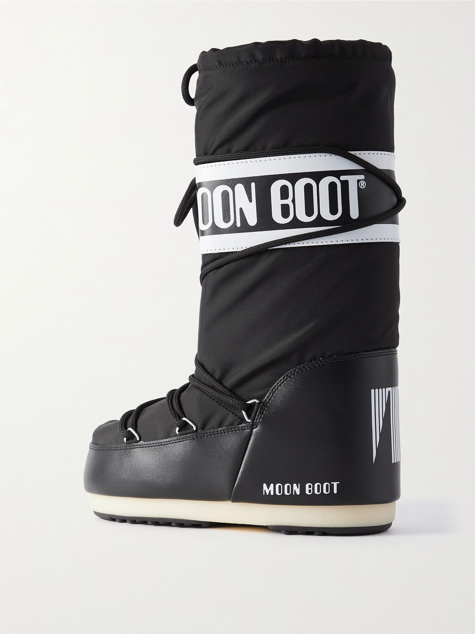 Icon shell and faux leather snow boots Black - 3