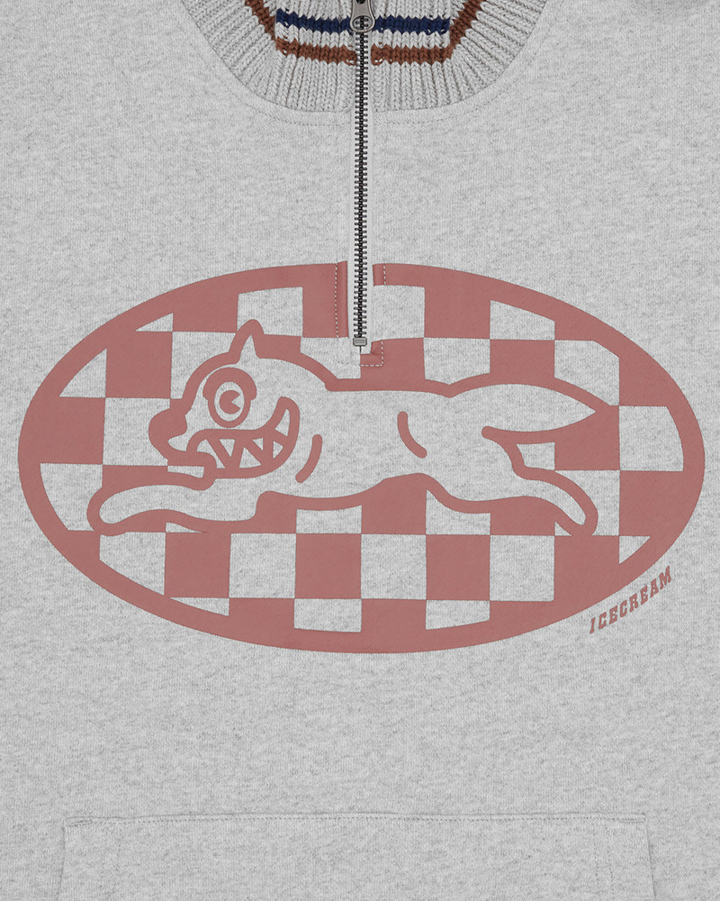CHECKER RUNNING DOG QUARTER ZIP 3