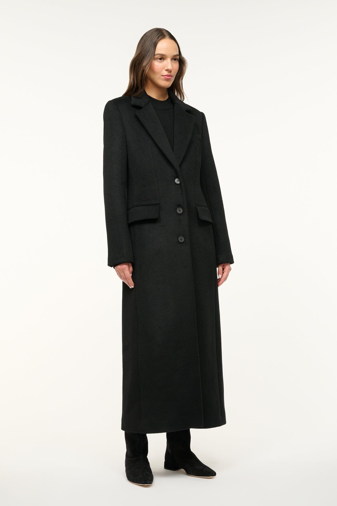 STAUD SANZA COAT BLACK - 5