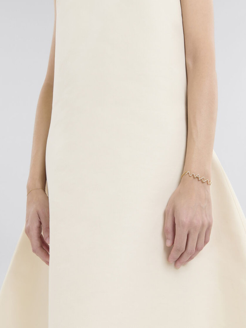 Marni CHAIN BRACELET WITH MARNI SYMBOL AND RHINESTONE PAVÉ outlook