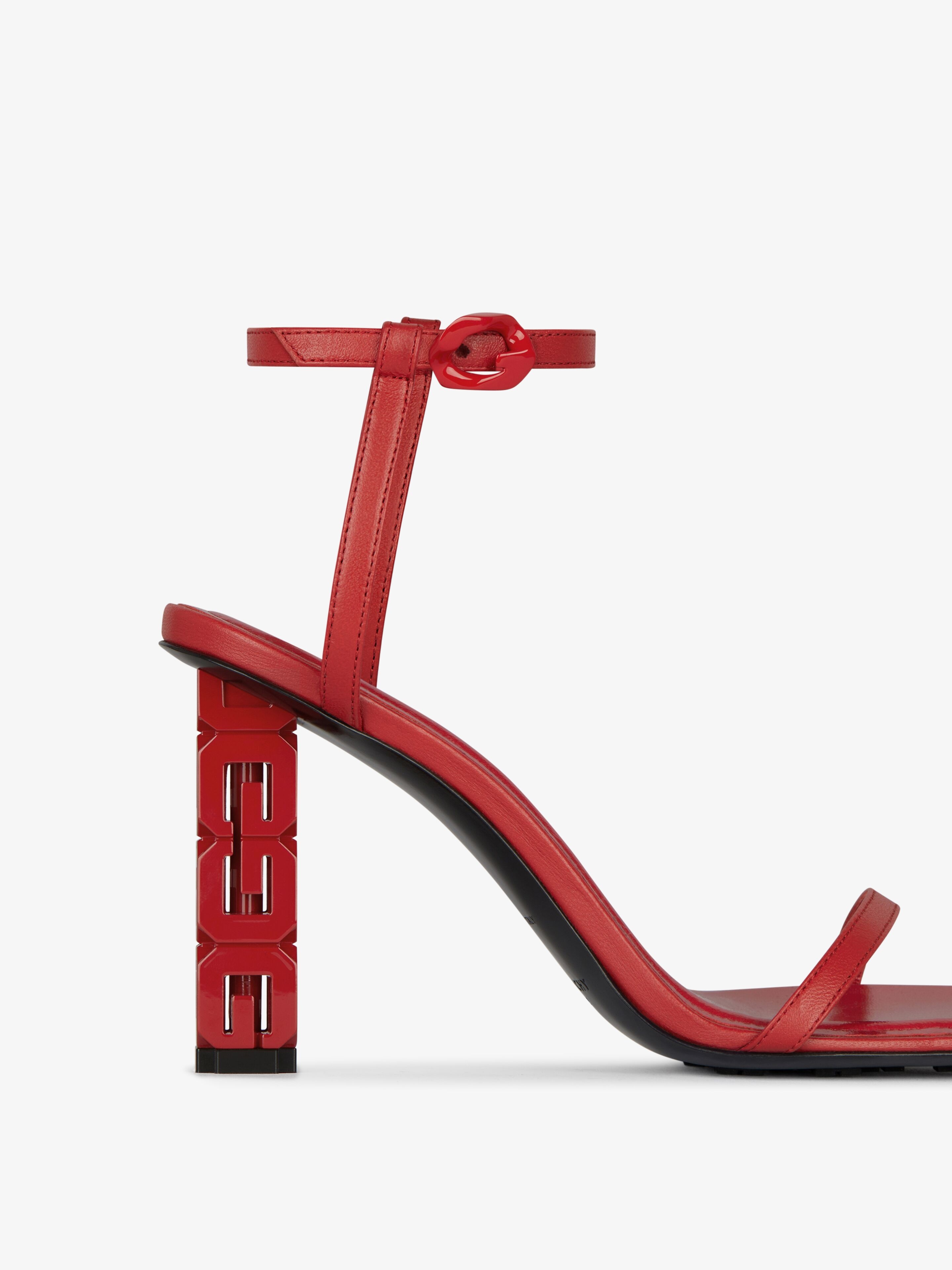 G CUBE SANDALS IN LEATHER - 5