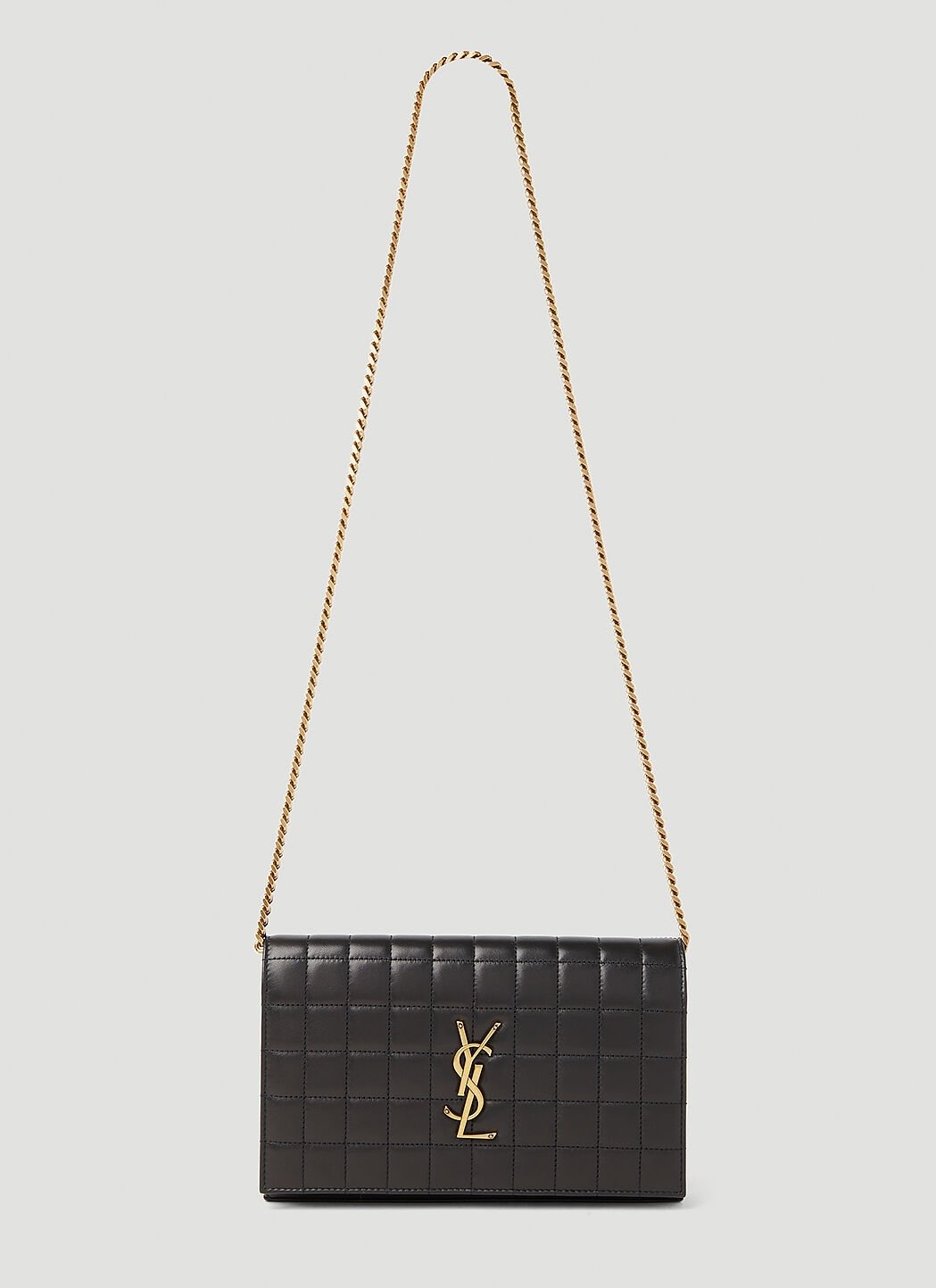 Saint Laurent Women Cassandre Matelassé Carré Chain Wallet - 1