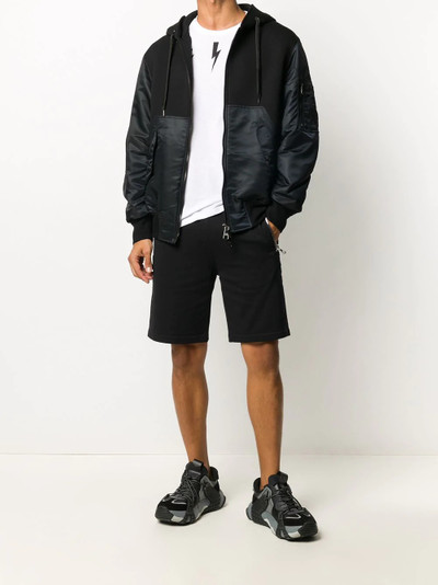 Neil Barrett zipped hooded jacket outlook