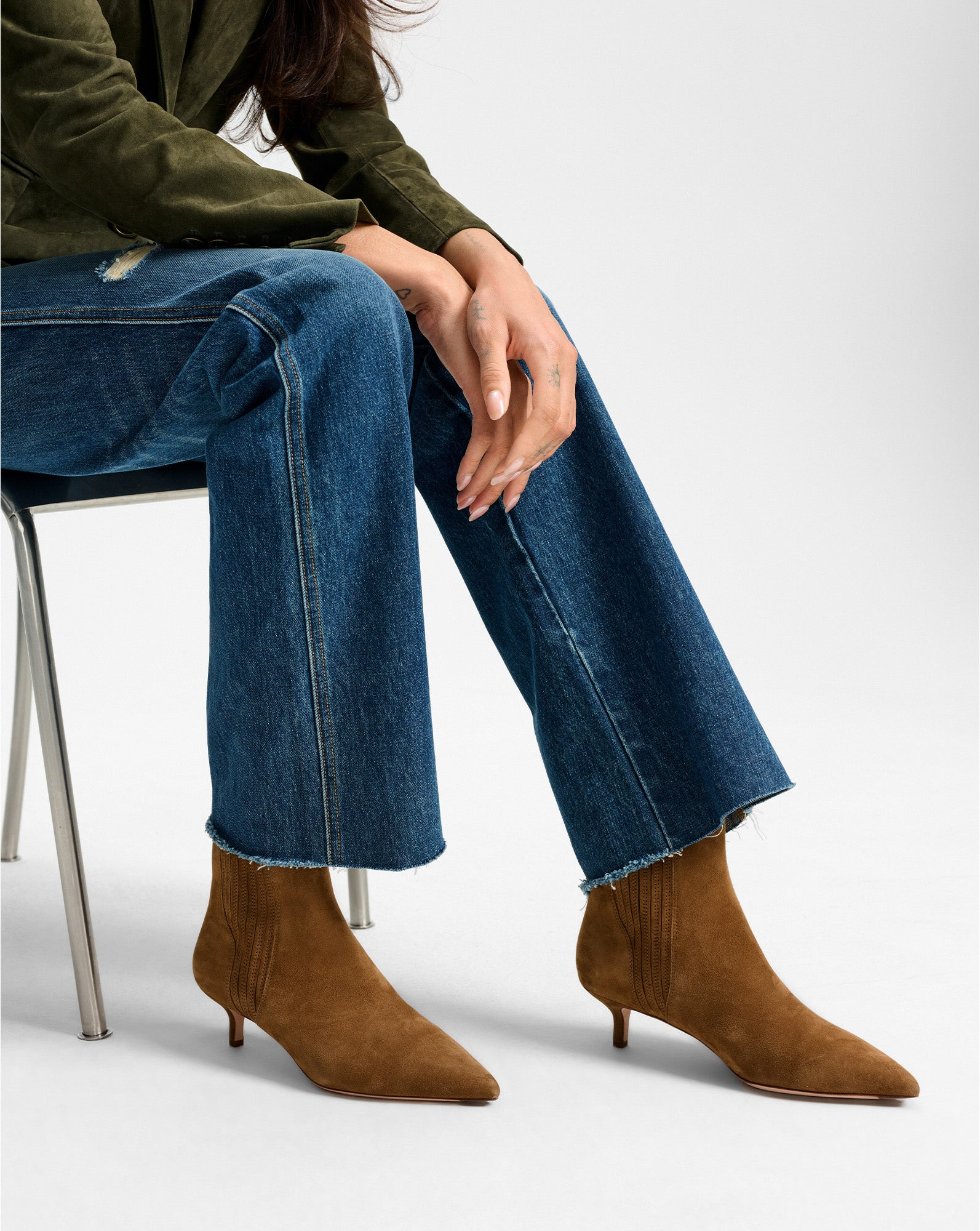 LISA KITTEN-HEEL BOOTIE - 6