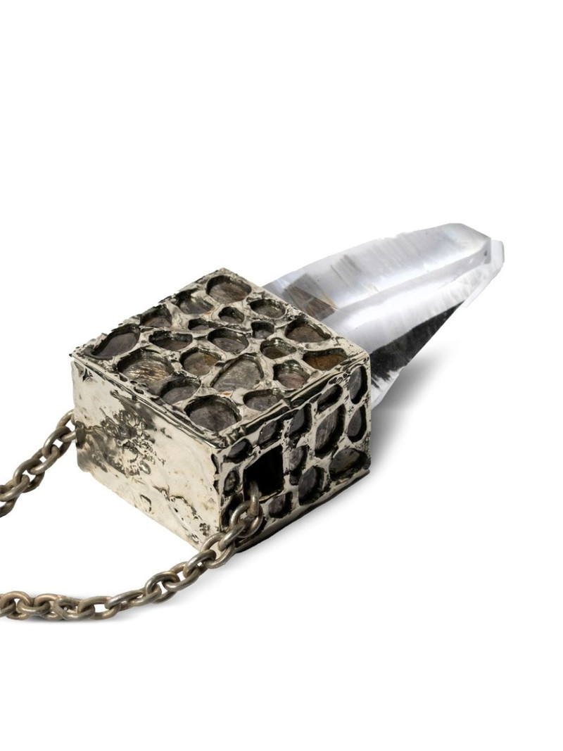 Parts of Four Talisman Cuboid pendant necklace outlook