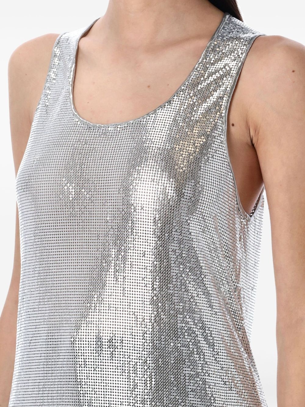 sequin-embellished tank top - 3