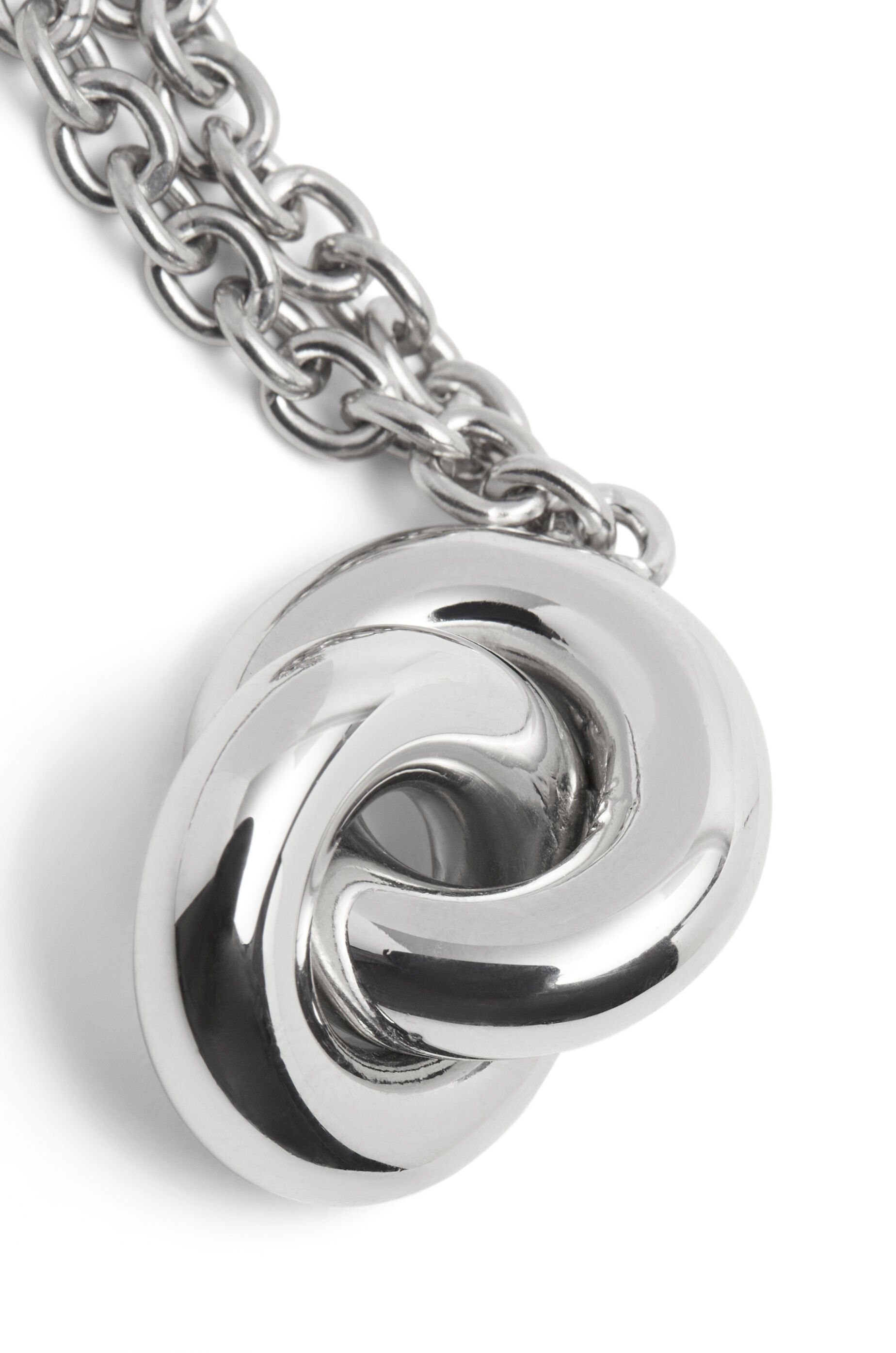 Donut single link necklace in sterling silver - 3
