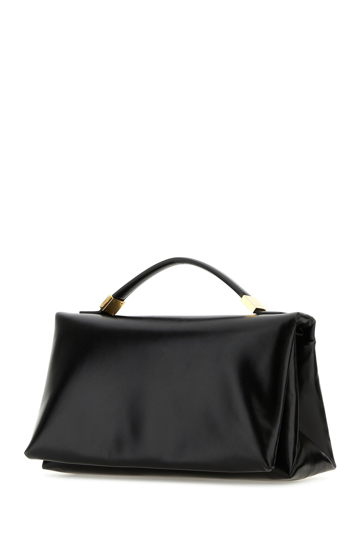 Black leather Prisma handbag - 2