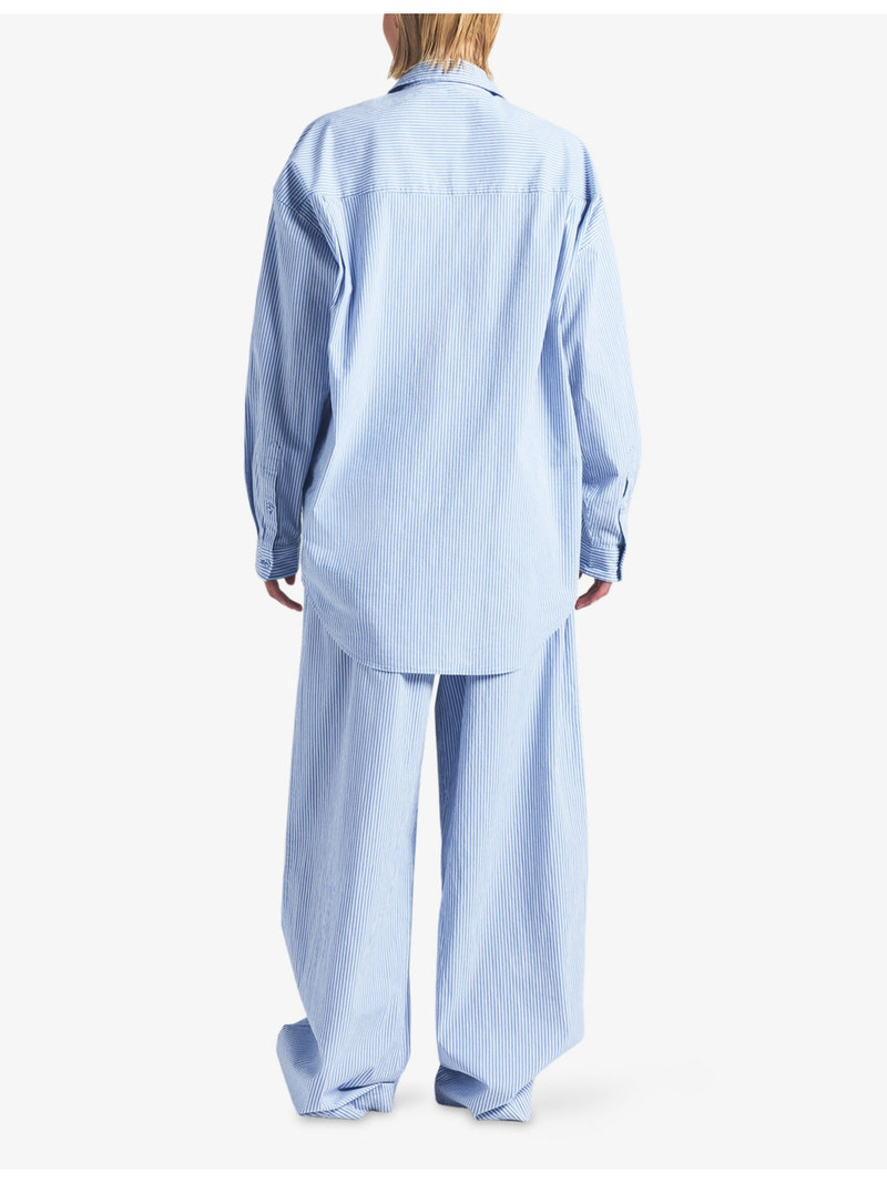 Oversized Striped Cotton Pyjamas Set 4
